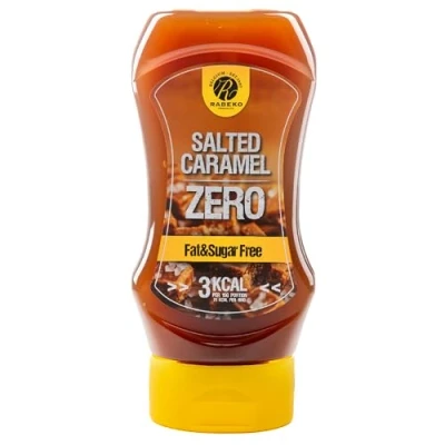 Immagine di Rabeko Zero Sauce caramello salato, 1 x 350 ml prodotti sani a basso contenuto di carboidrati con calorie e grassi ridotti per insalata, patatine fritte, hamburger senza glutine lattosio