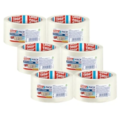 Immagine di tesa 58640 00500 00 Nastro da imballo Trasparente (L x L) 66 m 50 mm 6 pz.