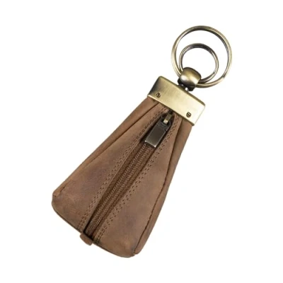 Immagine di STILORD &#039;Enno&#039; Pochette Portachiavi Uomo in Pelle Astuccio Chiavi Mini Borsellino Portamonete con Anelli per Portafoglio Piccolo Cuoio Genuino, Colore:marrone medio
