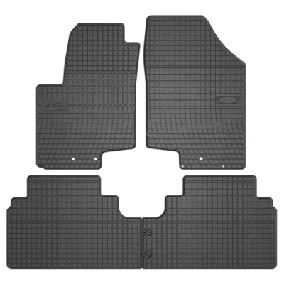 Immagine di Tappetini per auto El Toro compatibile con Hyundai ix20 2010 2019 su misura in gomma Tipo auto: minivan Materiale resistente Bordo protettivo