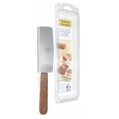 Immagine di Bron Coucke car01 Coltello per raclette Acciaio Inossidabile Metallo e Legno 24,5 x 1,5 4,5 cm