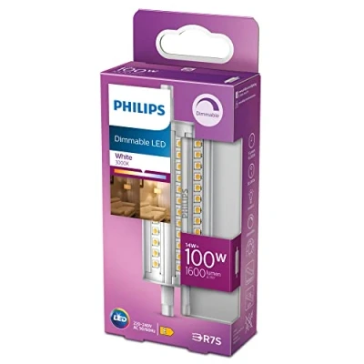 Immagine di Philips Lighting 78037100 LED (monocolore) ERP E (A G) Forma di asta 14 W = 100 Bianco caldo (Ø x L) 2.9 cm 11.8 dimmerabile 1 pz.