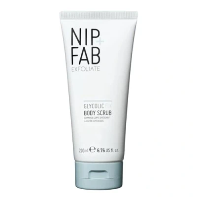 Immagine di Nip+Fab Glycolic Fix Body Scrub, esfoliante, pelle liscia e luminosa, burro di karitè, perline ricino bianche, 200 ml