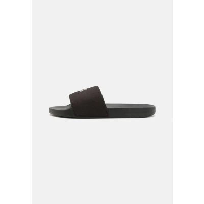 Immagine di Calvin Klein Jeans Slide Monogram Hardware Ciabattine, Donna, Taglia: 37, Triple black Tessuto