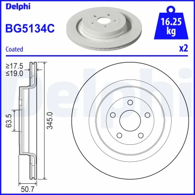 Immagine di Discofreno DELPHI BG5134C