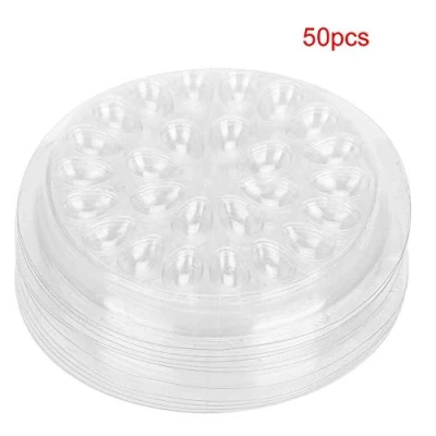 Immagine di Supporto colla per ciglia 50 pz ciglio monouso in plastica trasparente Estensione occhi stand