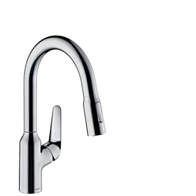 Immagine di hansgrohe Focus M42 Miscelatore cucina monocomando 180, doccetta estraibile, 2 getti, sBox, cromo, 71821000