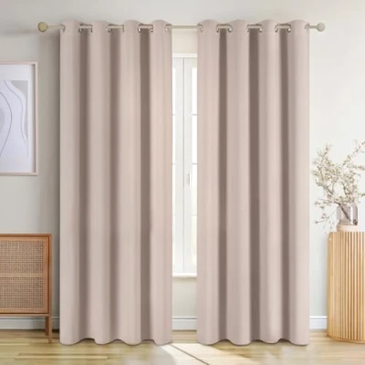 Immagine di Blumtal Tende per Interni oscuranti 2 pz 245x140cm con Occhielli Camera da Letto isolanti Salotto Marroni Talpa