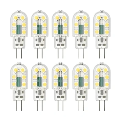 Immagine di Klighten G4 LED Lampadina, 10 Pezzi 3W Lampada, AC/DC 12V Equivalenti a 25W Lampada Alogena, Bianco Freddo 6000K