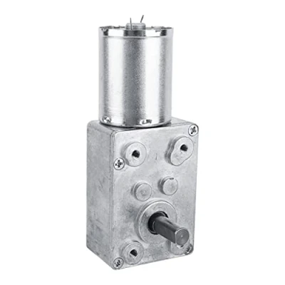 Immagine di Motoriduttore a vite senza fine reversibile con motore coppia elevata DC 12V CW/CCW(62RPM)
