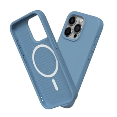 Immagine di RhinoShield SolidSuit Case Compatible with Magsafe for [iPhone 15 Pro Max] Shock Absorbent Slim Design Protective Cover Premium Matte Finish 3.5M / 11ft Drop Protection Tide Blue