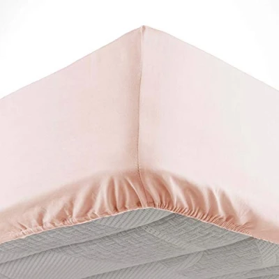 Immagine di douceur d&#039;intérieur, Lenzuolo con angoli elasticizzati (140 x 190 cm) Oscar Nude, 100% Poliestere