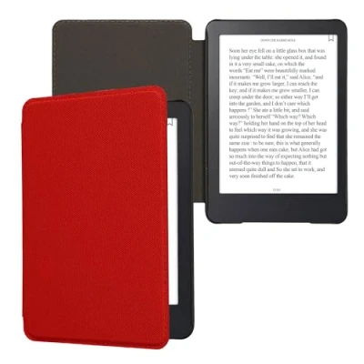 Immagine di kwmobile Cover Compatibile con Amazon Kindle (2022/2024) Custodia a Libro per eReader Copertina Protettiva Flip Case Protezione e Book Reader