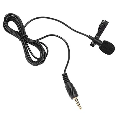 Immagine di Bewinner 3.5mm Microfono Omnidirezionale a Condensatore, Lavalier Clip on, Compatibile con Videocamere, Smartphone, Dispositivi Android e