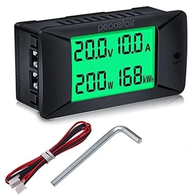 Immagine di Misuratore di potenza elettrica PZEM 025,0 300V,0 50A,shunt integrato,ampiamente utilizzato nelle batterie per camper/auto da 12V/24V/48V,schermi LCD,contatori solari digitali corrente e tensione