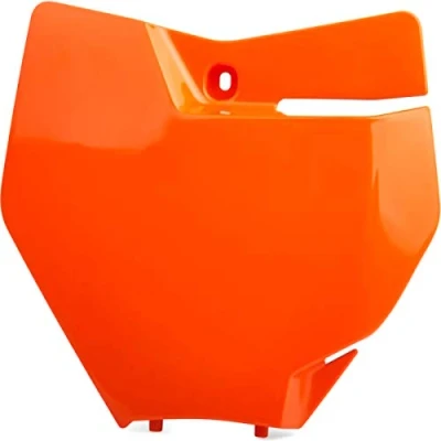 Immagine di Polisport 8664900006 Tabella portanumero Replica OEM Realizzata in plastica Lucida Resistente e Durevole Compatibile con Le Moto KTM Colore Arancia Fluor