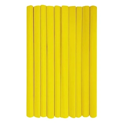 Immagine di Interdruk rotoli di carta crespa multiuso per lavoretti e decorazioni bambini Confezione da 10 (50 cm x 200 cm, 28 g/m2) 04 Giallo
