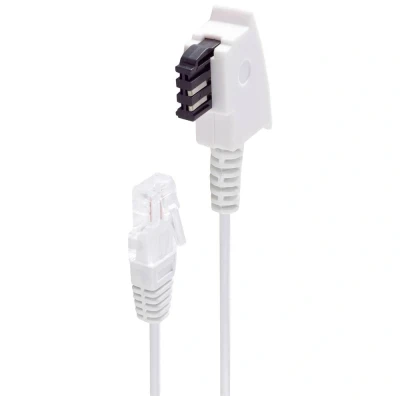 Immagine di Cavo adattatore DSL Shiverpeaks [1x Spina TAE F 1x RJ45 8p2c] 1.5 m Bianco