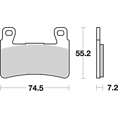 Immagine di TRW Sinter Street MCB703SV Kit pastiglie freno