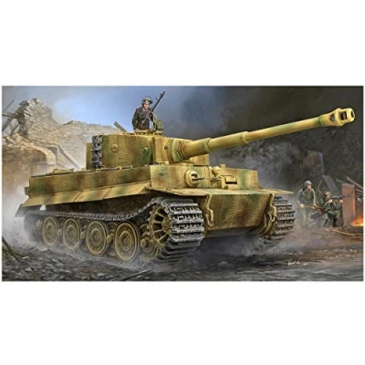 Immagine di Trumpeter TRU09540 9540 12785 Pz.Kpfw.Vi AUSF. E, Sd.Kfz181, Tiger 1 con set di modellini in plastica Zimmerit, accessorio per ferroviario, hobby, modellismo, multicolore