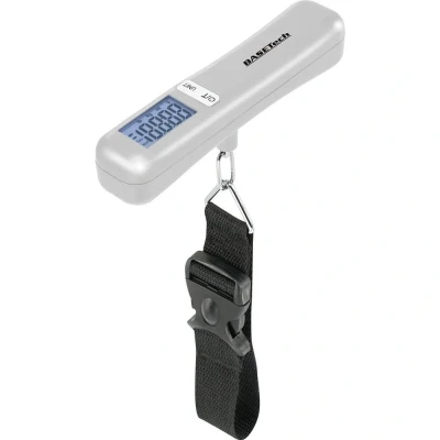 Immagine di Basetech LS 40S Bilancia pesa valigie Portata max. 40 kg Risoluzione 10 g Argento