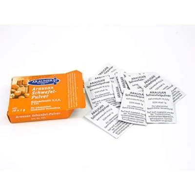 Immagine di Metabisolfito di Potassio 10 x 1g ARAUNER Arausan Polvere zolfo