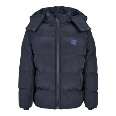 Immagine di Urban Classics Hooded Puffer Giacca invernale per bambini, Taglia: 146/152, Blue