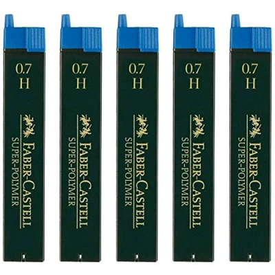 Immagine di Faber Castell Mine fini ai super polimeri, 0,7 H, quantità: 5