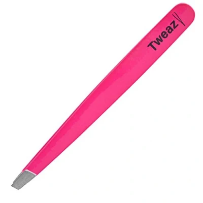 Immagine di K Pro TWEAZY Pinzette per Sopracciglia e la Rimozione di Schegge in Acciaio Inox (Neon Rosa)
