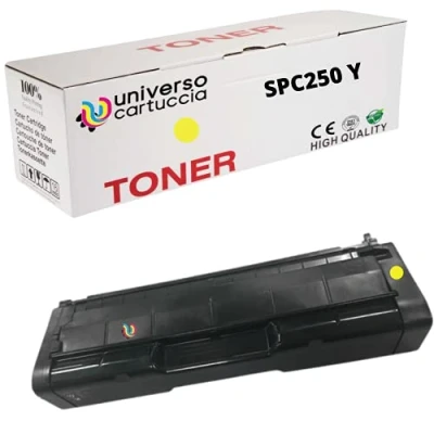 Immagine di universo cartuccia® 407546 Toner Compatibile con Ricoh Aficio SP, C250, C250DN, C250E, C250SF, C250SFw, C261SFN, C261SFNW, C261DNW (SPC250 YELLOW)