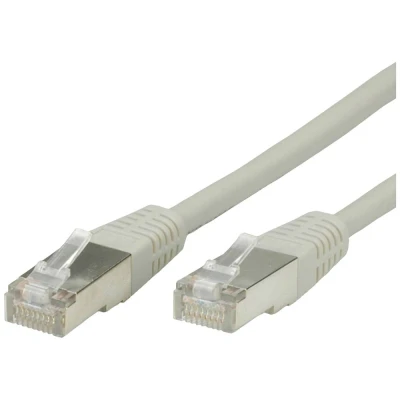 Immagine di Value 21.99.0801 RJ45 cavo di rete, patch CAT 6 S/FTP 1.00 m Grigio doppia schermatura 1 pz.