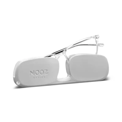 Immagine di Nooz Occhiali da Lettura Colore Crystal Correzione +2.50 Forma Rettangolare Per Uomini e Donne Modello Bao Collezione Essential