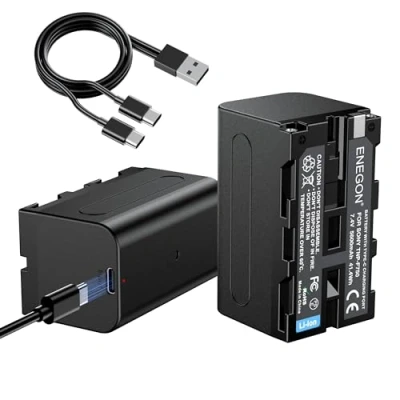 Immagine di ENEGON NP F750 5600mAh USB C Batteria Di Ricambio a Carica Diretta Per F980 F970 F960 F950 F930 F770 F570 F550