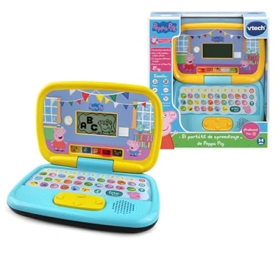 Immagine di VTech 80 553522 Peppa Pig, Computer interattivo per Bambini + 3 Anni, Versione ESP, Colore Blu, único,