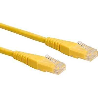 Immagine di Roline 21.15.1542 RJ45 cavo di rete, patch CAT 6 U/UTP 2.00 m Giallo non schermato 1 pz.