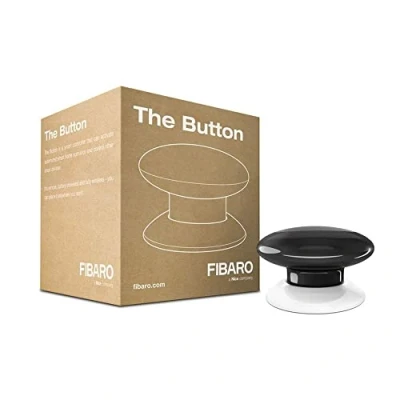 Immagine di FIBARO FGPB 101 2 Il Tasto, Z Wave Controller di Scena, 0 W, 3.6 V, Nero
