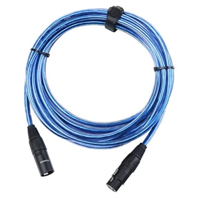 Immagine di Pronomic Stage XFXM Blue 5 cavo microfono XLR m Metallic Blu