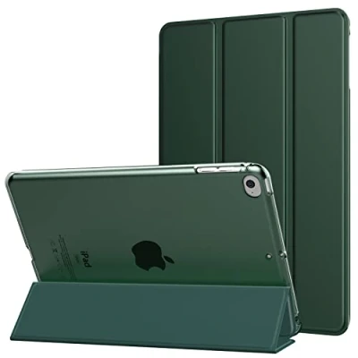 Immagine di MoKo Custodia Protettiva Compatibile con New iPad Mini 5th Generation 7.9&quot; 2019 / 4 2015, Case Leggero e Sottile, Semi trasparente, Auto Sveglia/Sonno, Cover, Verde notte