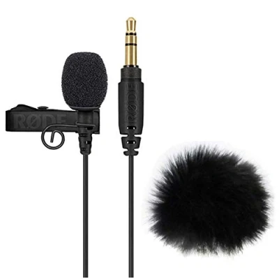 Immagine di Rode lavalier GO WS05 Microfono a clip con protezione antivento in pelliccia Keepdrum