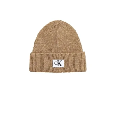 Immagine di Calvin Klein Jeans Seasonal Patch Beanie Unisex Berretto, Taglia: One Size, Travertine