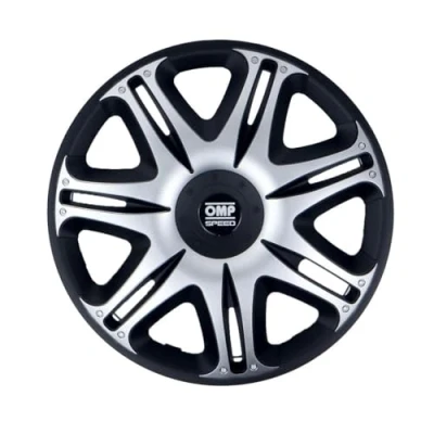 Immagine di OMP SPEED SET 4 COPRICERCHI MOD. GHOST NERO/ARGENTO 14 POLLICI