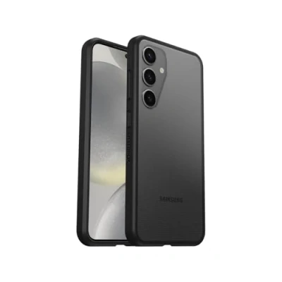 Immagine di Cover per Samsung Galaxy S24 OtterBox Sleek, Resistente a shock e cadute, Ultrasottile ,Testata norme anti caduta MIL STD 810G, Trasparente/Nero, Senza Retail Package