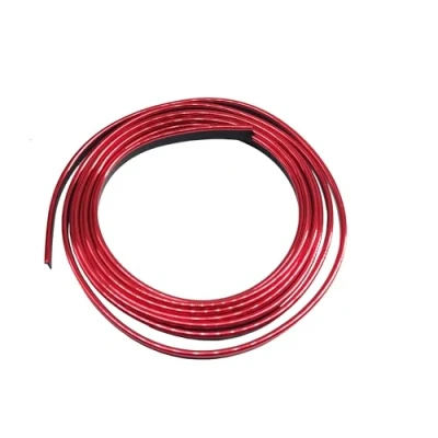 Immagine di Simoni Racing CHR Profilo Cromato per Interni Auto, Striscia Decorativa Auto 3 mt, Colore Rosso