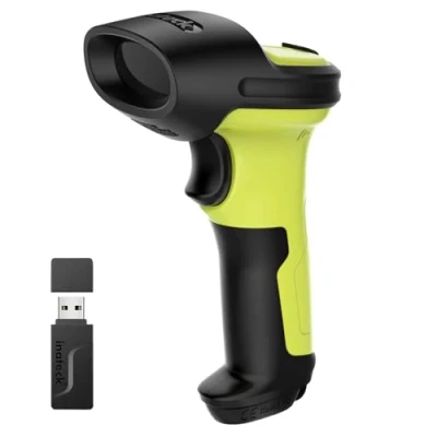 Immagine di Inateck Lettore di Codici a Barre 2D Bluetooth, Barcode Wireless 1D Portatile, 1 Carica 180 Giorni Standby, Scanner con AI, App e SDK, BCST 72, Verde