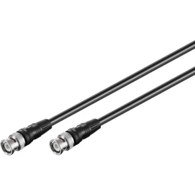Immagine di Goobay 50424 Cavo di Collegamento Video BNC (RG59), a Doppia Schermatura, 3m Lunghezza del