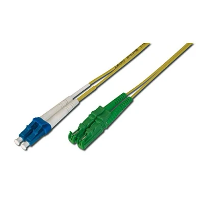 Immagine di Cavo Digitus AL 9E2000LC 05I Fibra ottica [1x Spina E2000®/APC 8 1x LC] 9/125 µ Singlemode OS2 5.00 m
