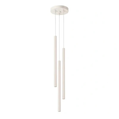 Immagine di SOLLUX lighting PASTELO Lampada a sospensione moderna Apparecchio di illuminazione G9, max 8W LED, 230V, 50Hz, IP20 Lampadina non inclusa 3x fonte luce 19,5x19,5x104cm, Beige