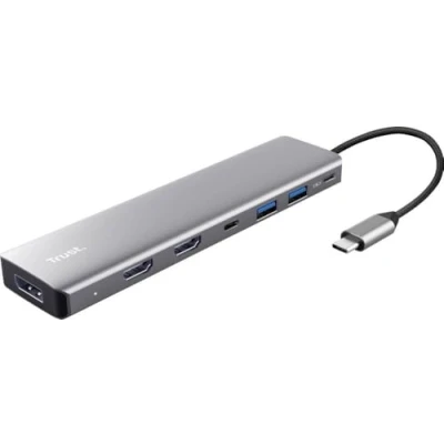 Immagine di Trust DALYX 7 IN 1 MULTIPORT ADAPTER Hub combinato USB