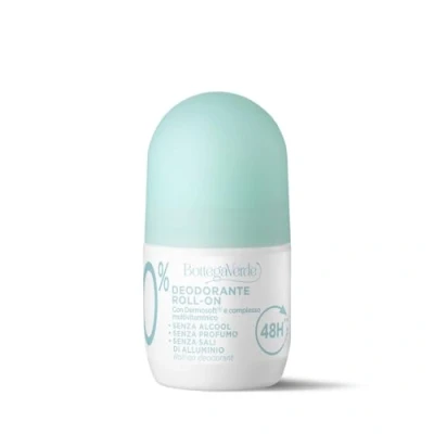 Immagine di Bottega Verde ZERO 0% Deodorante roll on con Dermosoft e complesso multivitaminico (50 ml)
