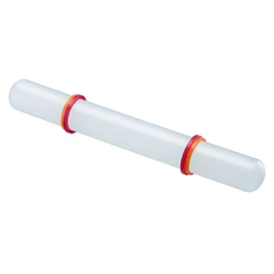 Immagine di Westmark Mattarello, Con anelli di distanziamento, Lunghezza: 22,2 cm, Plastica/Silicone, Bianco/Rosso/Arancione, 30462280